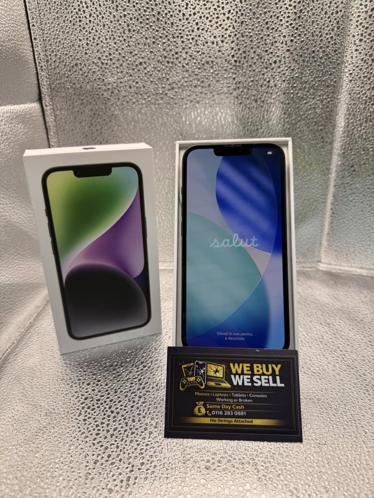 iPhone 14 128GB 85% Battery Boxed · Midnight Black Unlocked, grade Good