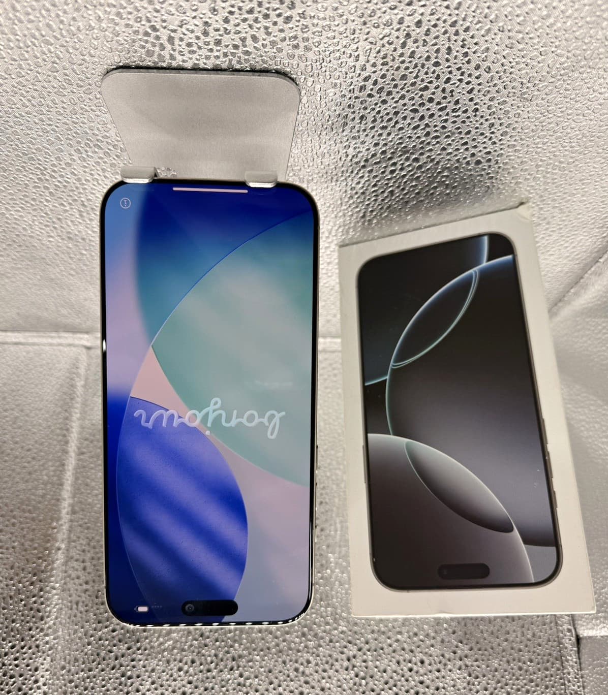 iPhone 16 Pro Max 256GB natural titanium 100% battery health unlocked boxed, grade Good
